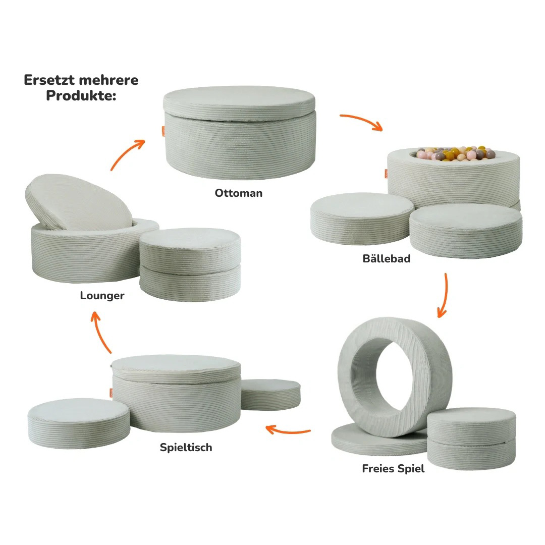 Donut Cord Salbei Grün