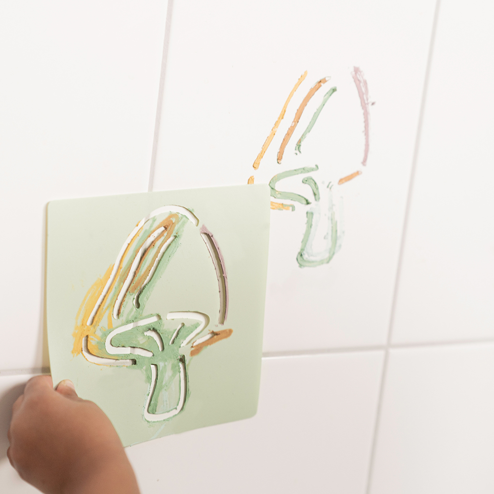 Bademalset mit Stiften und Schablonen Bademalset mit Stiften und Schablonen