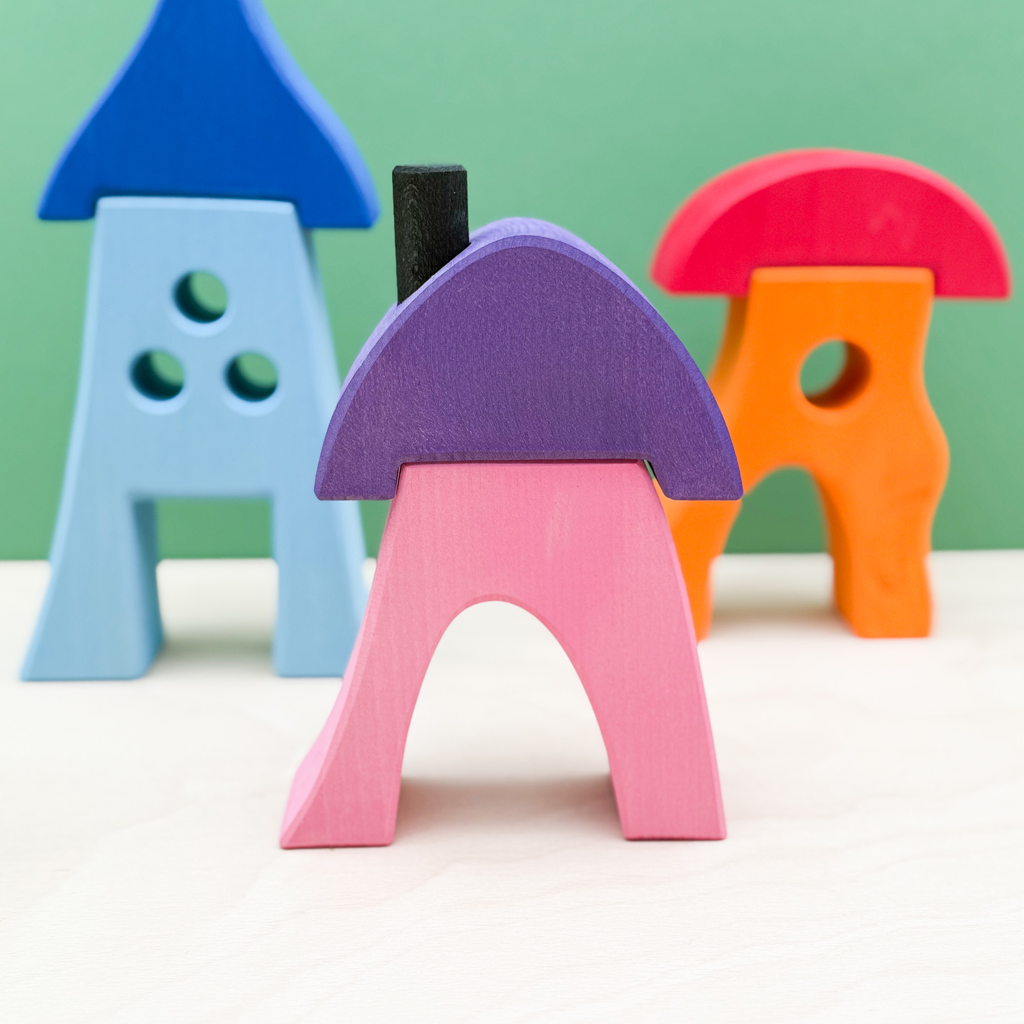 Buntes Zwergenhaus Pink