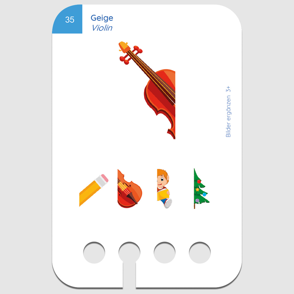 Lochkasten Kartensatz 3+ Bilder ergänzen Lochkasten Kartensatz 3+ Bilder ergänzen