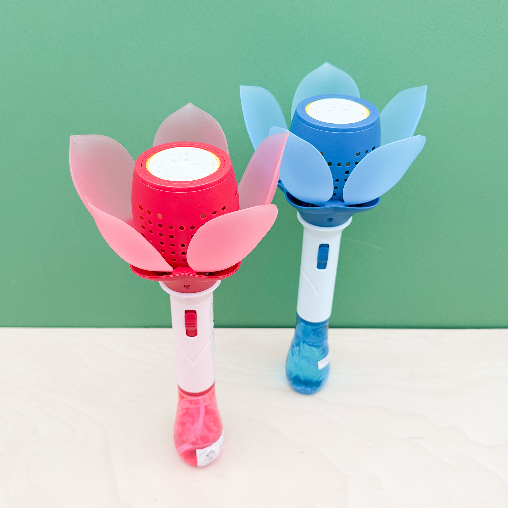 Seifenblasen Blume mit Licht