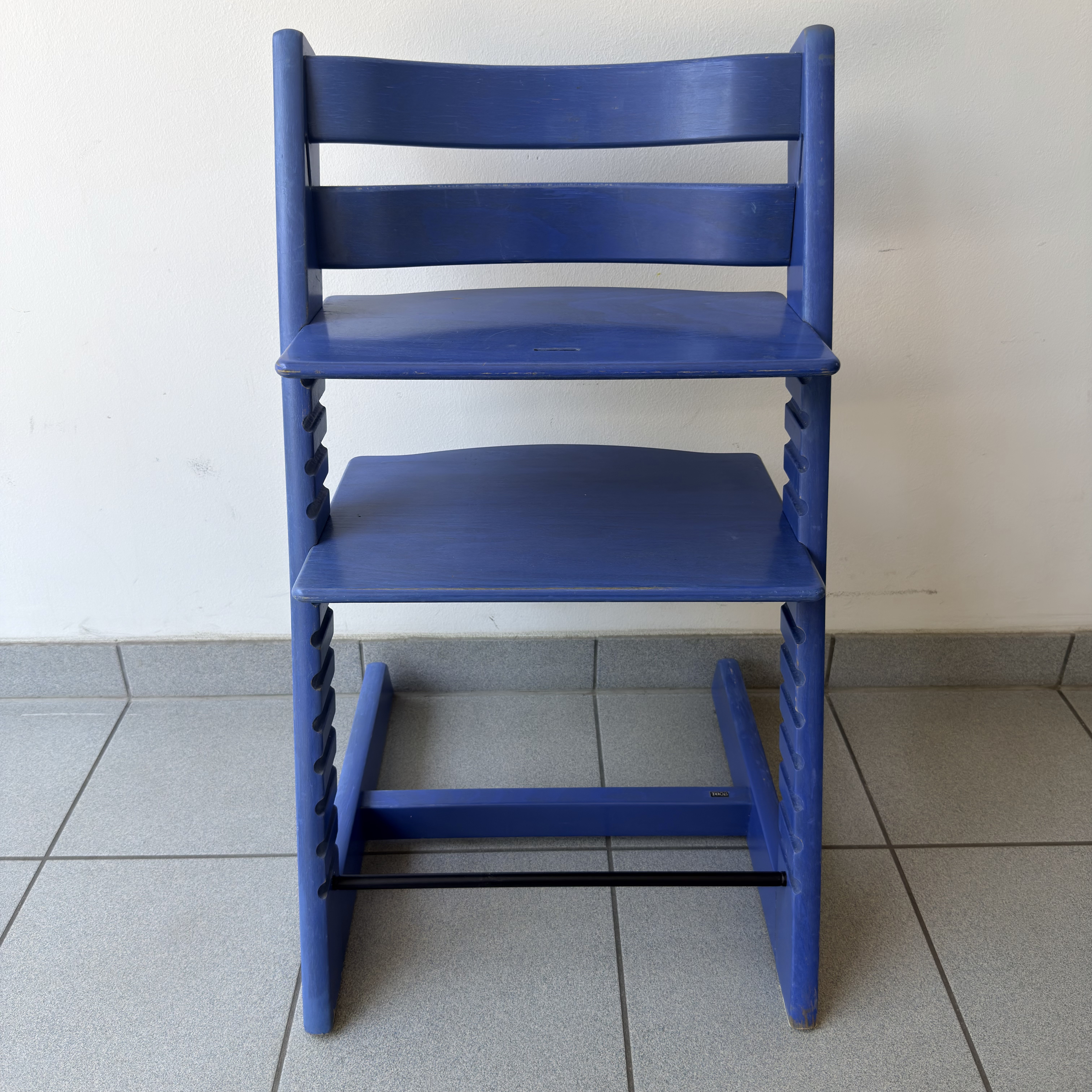 Hochstuhl Mittelblau