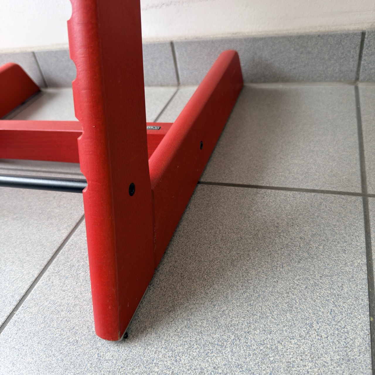 Hochstuhl Rot, Generation 1, Sehr gut