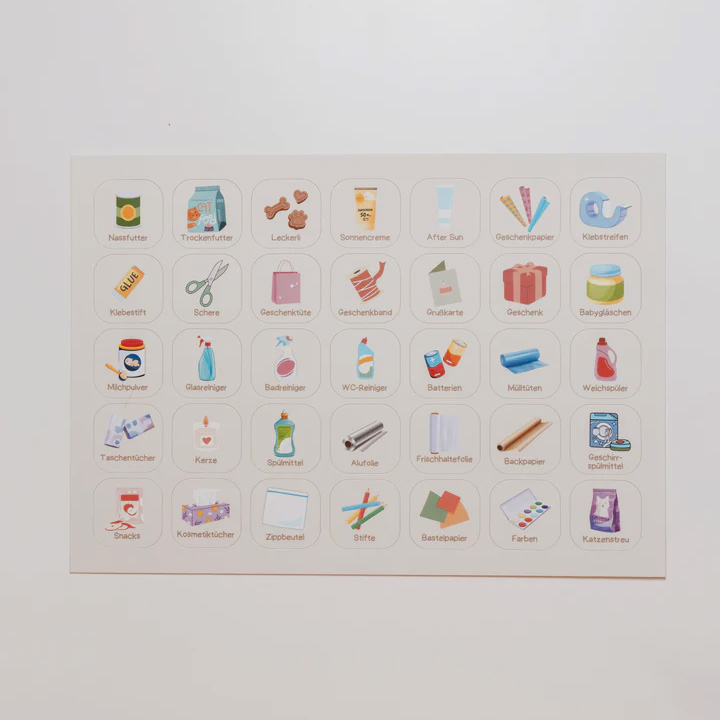 Einkaufsliste Erweiterungsset Drogerie Einkaufsliste Erweiterungsset Drogerie