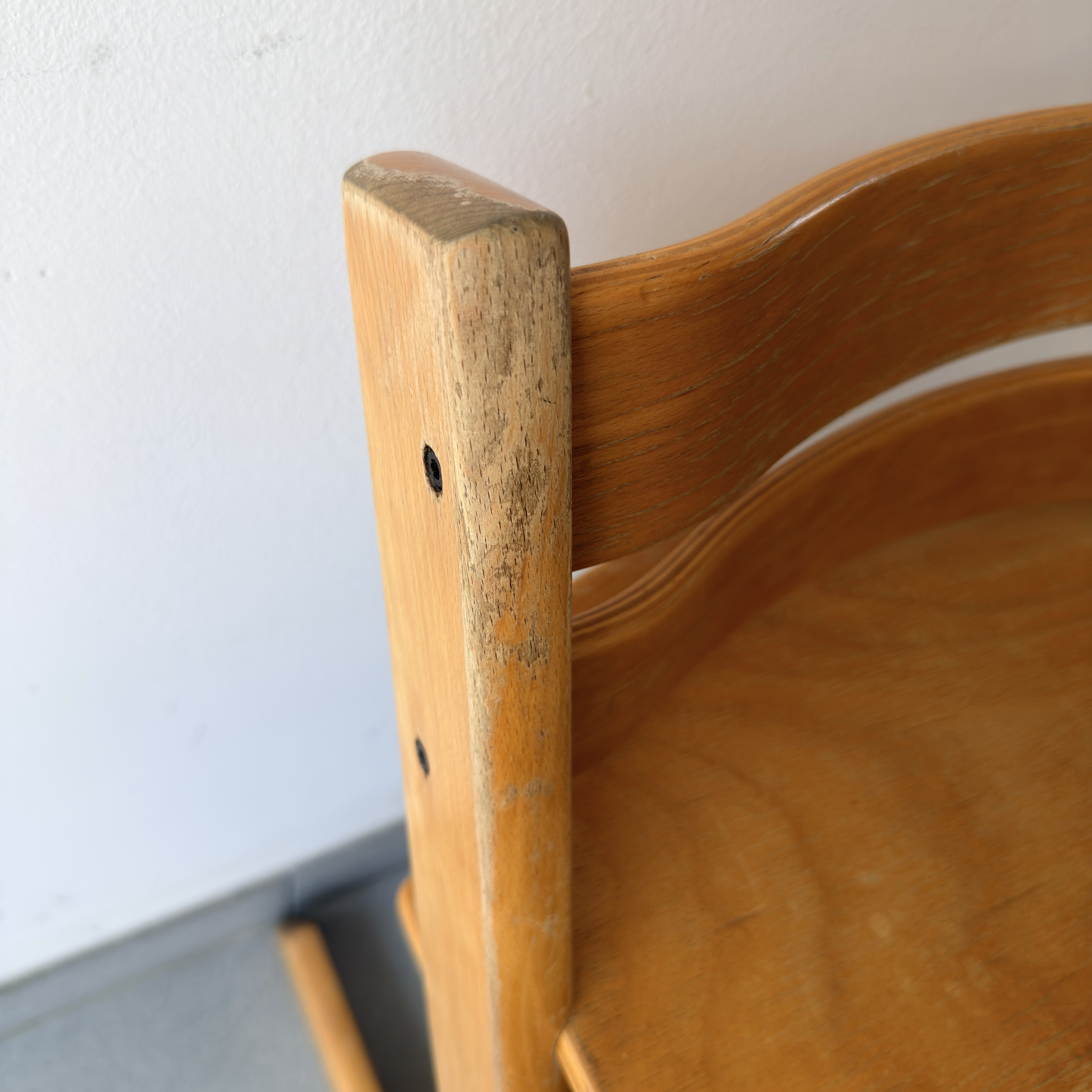 Hochstuhl Natur, Generation 1, Akzeptabel, ohne Blättchen