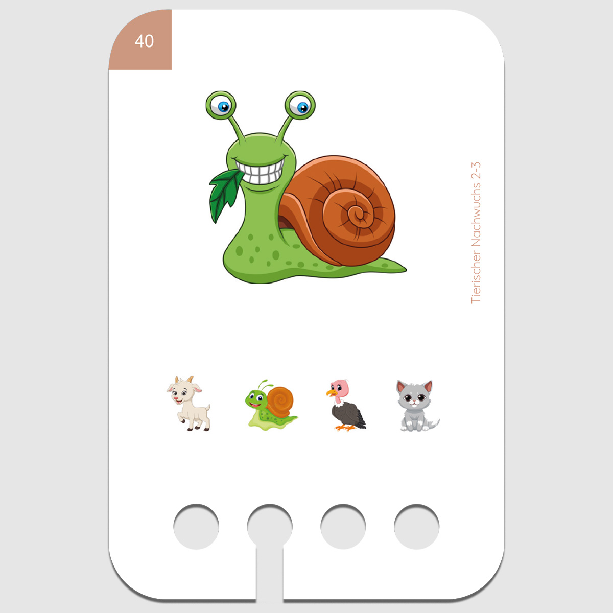 Lochkasten Kartensatz 2-3 Tierischer Nachwuchs Lochkasten Kartensatz 2-3 Tierischer Nachwuchs