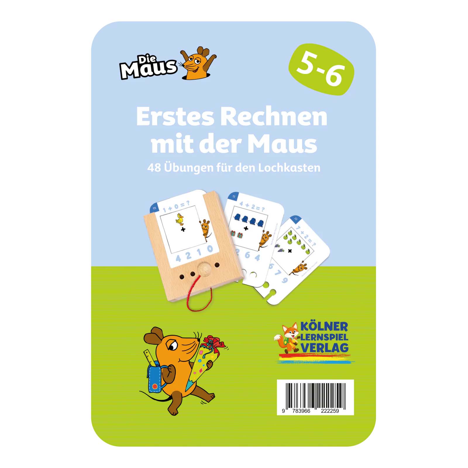 Lochkasten Kartensatz Erstes Rechnen mit der Maus 5-6