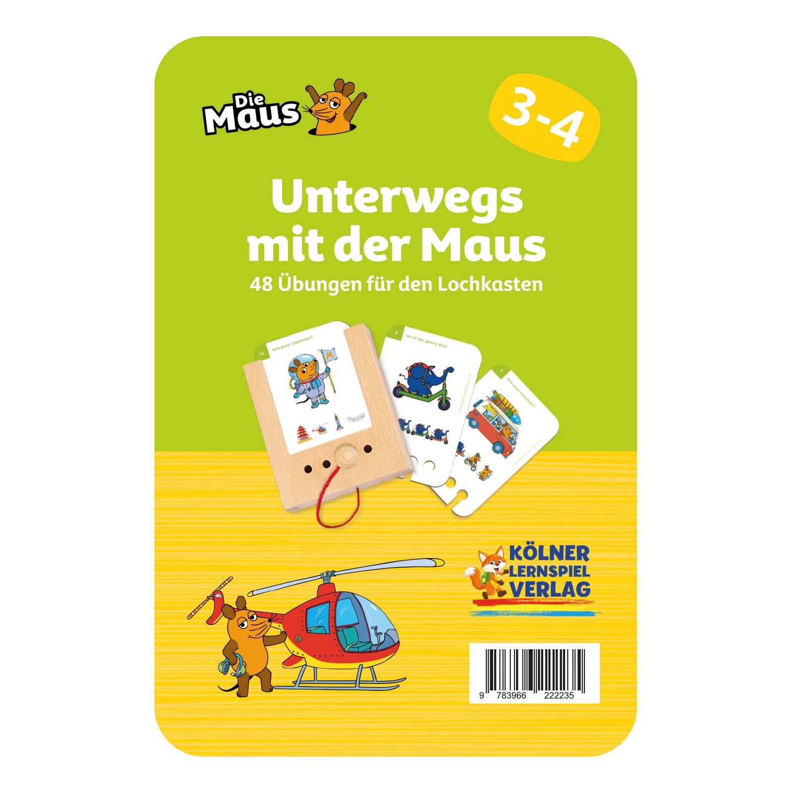 Lochkasten Kartensatz Unterwegs mit der Maus 3-4