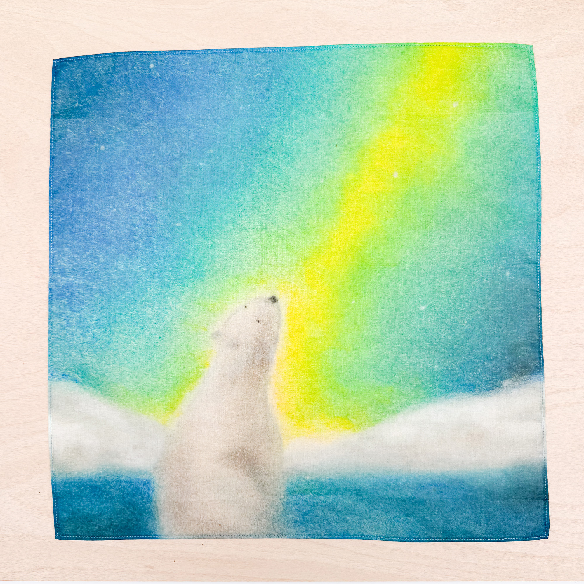 Spieltuch Eisbär 50 x 50 cm