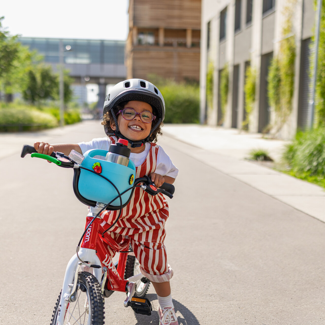 woom POP Fahrradkorb & Stifthalter Blau