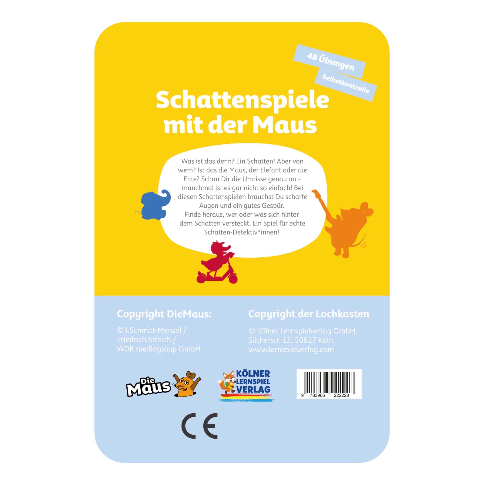 Lochkasten Kartensatz Schattenspiele mit der Maus 3-4 Lochkasten Kartensatz Schattenspiele mit der Maus 3-4