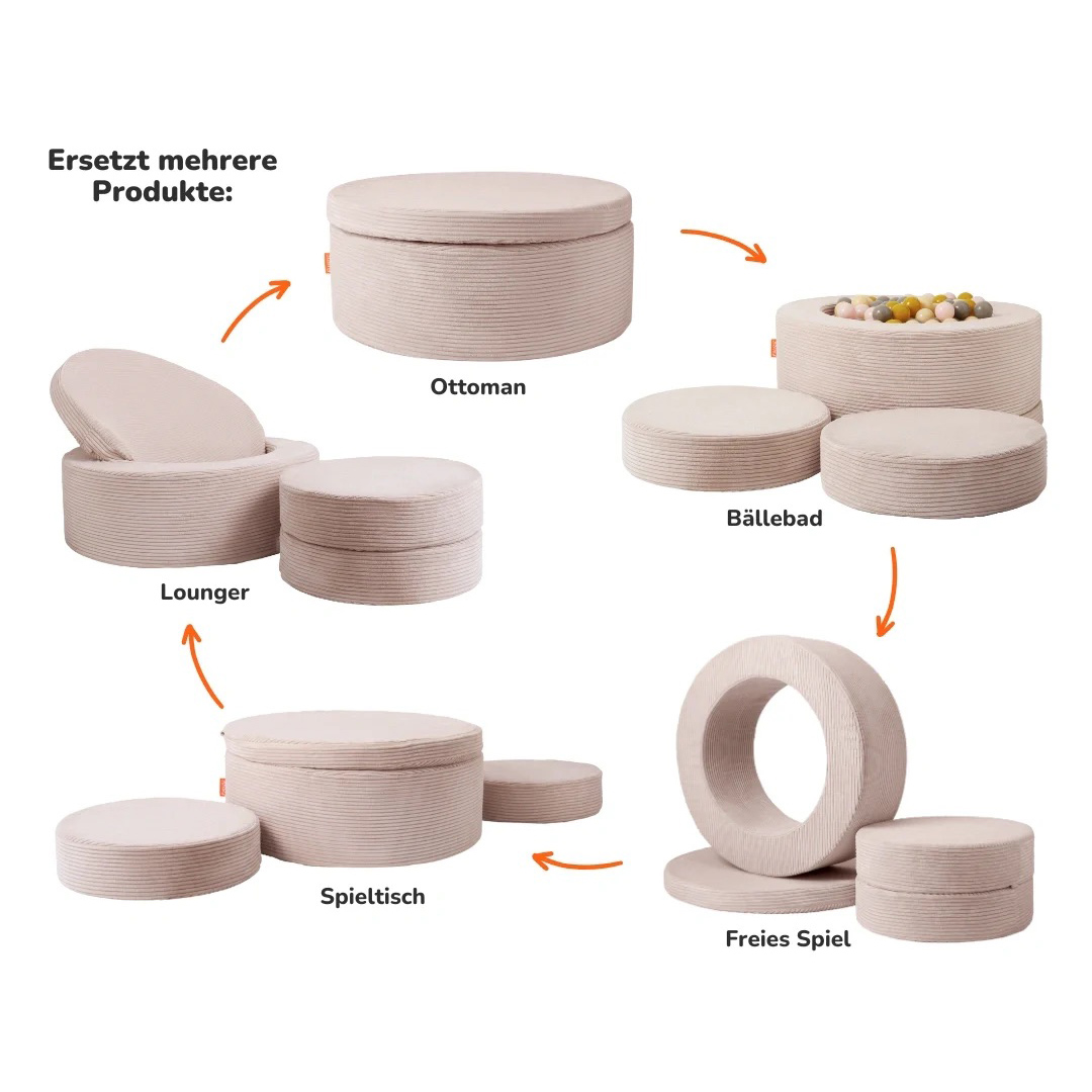 Donut Cord Kirschblüte Rosa