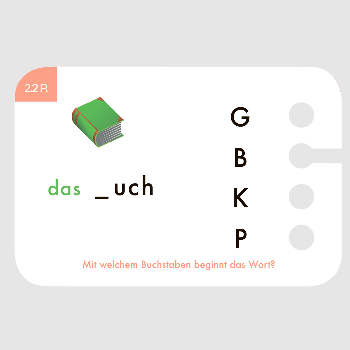 Lochkasten Kartensatz 6+ Finde den Anfangs- und Endbuchstaben Lochkasten Kartensatz 6+ Finde den Anfangs- und Endbuchstaben