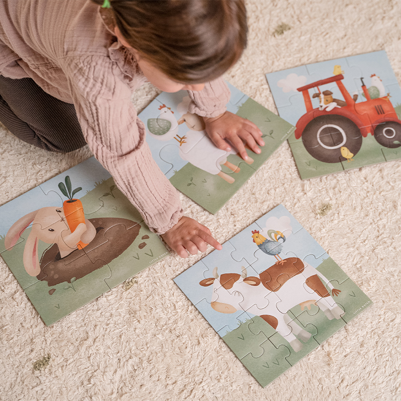 4 in 1 Puzzle Set Little Farm