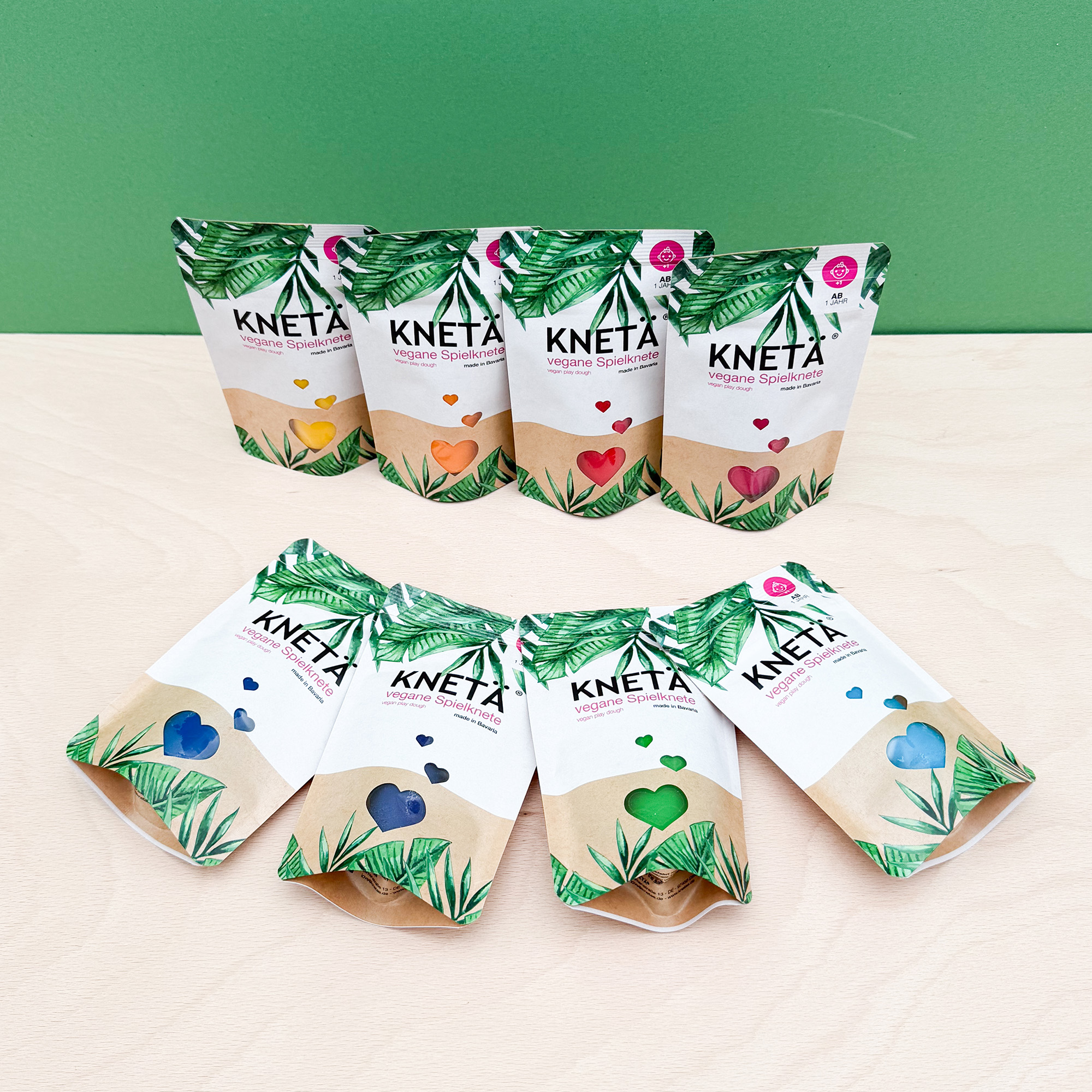 Vegane Knete 8er Set Bags