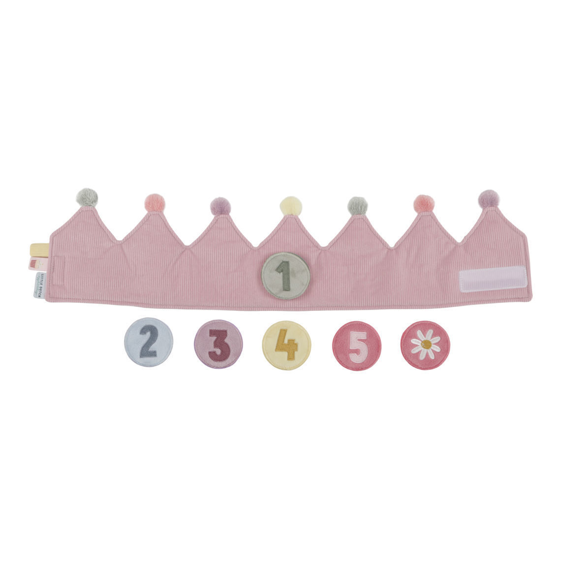 Geburtstagskrone mit Zahlen Rosa