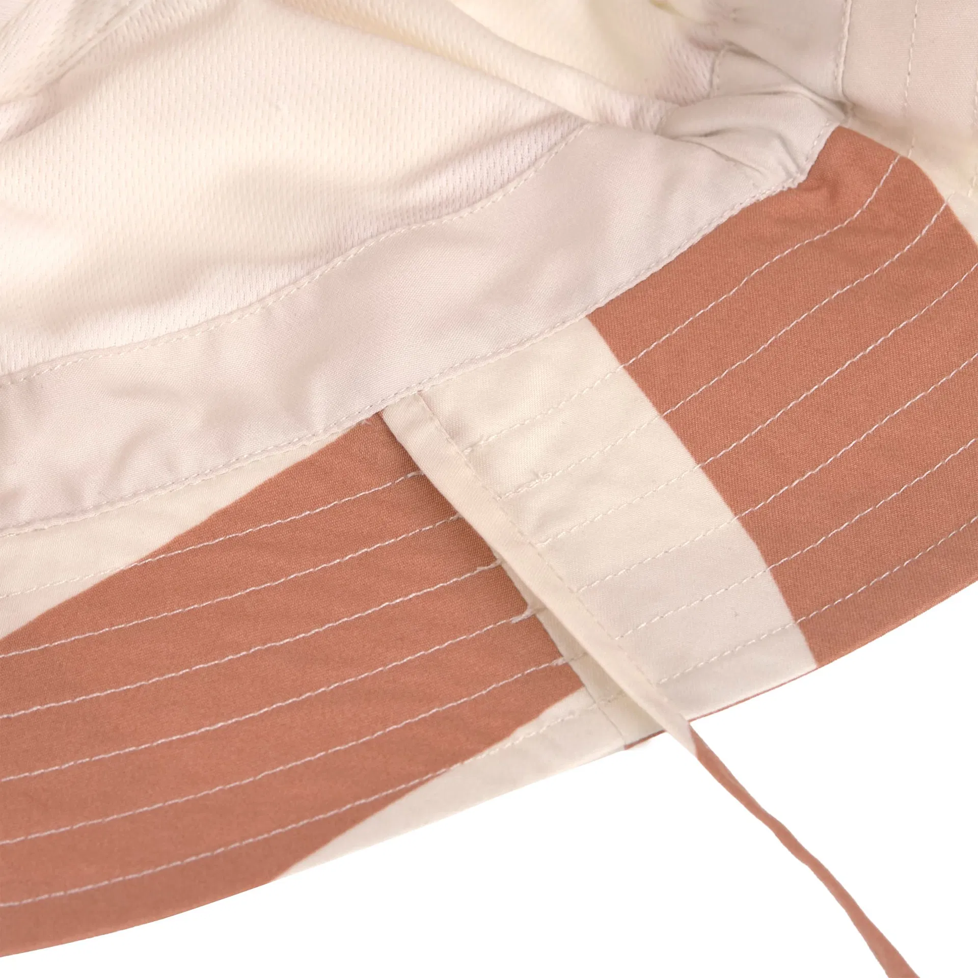 UV-Fischerhut Streifen Ciao Braun Weiß