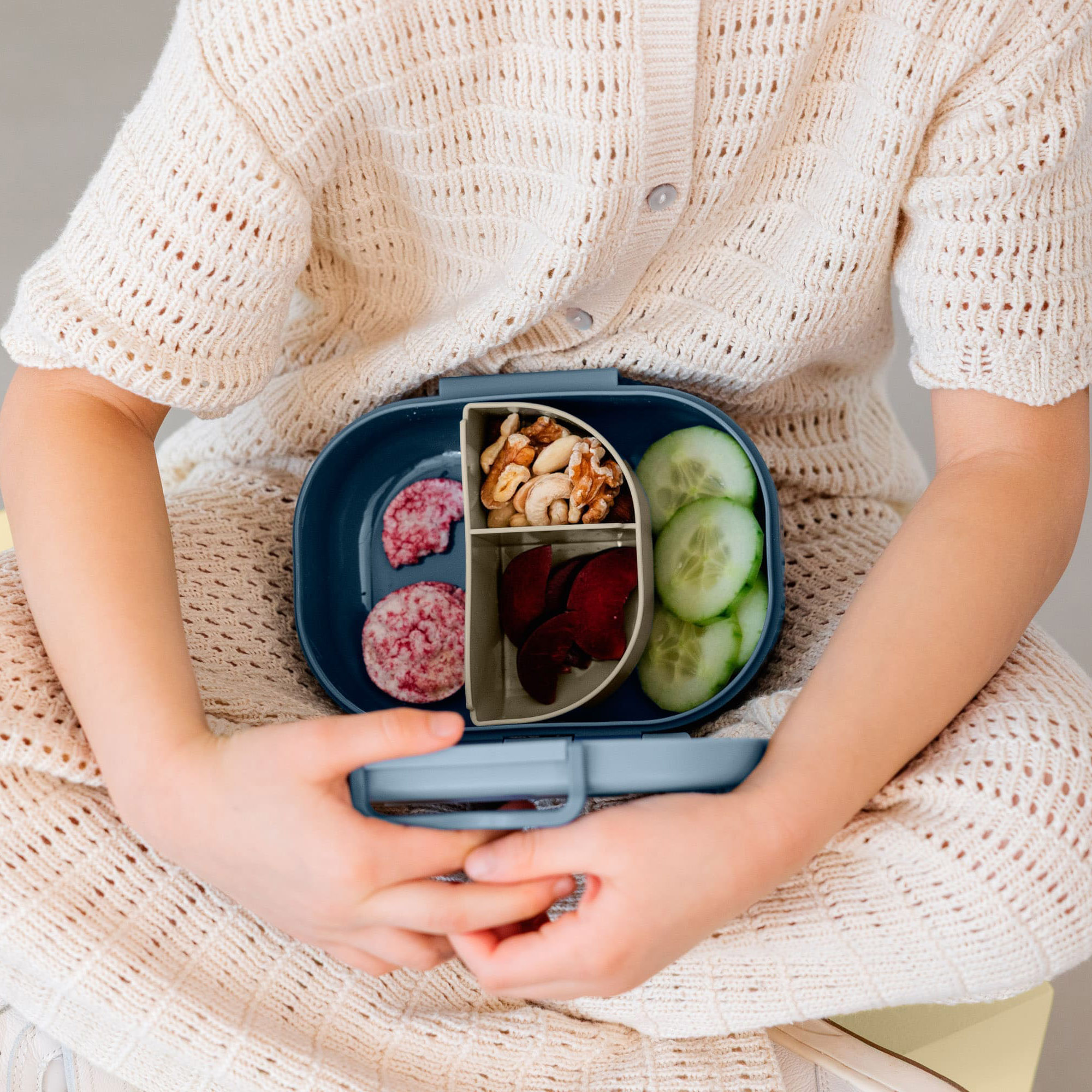 Brotdose Pattern Party Blau 