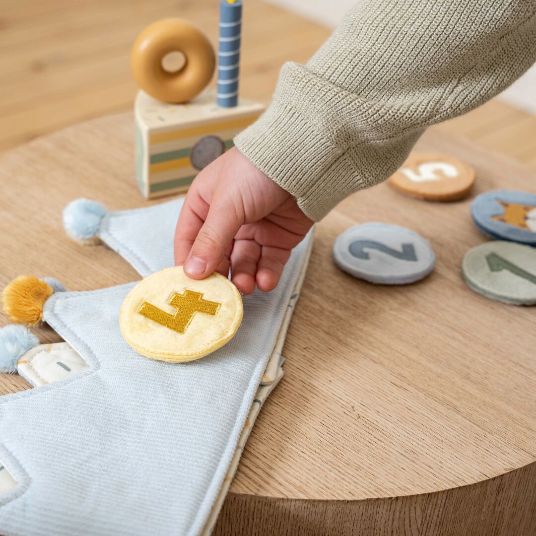 Geburtstagskrone mit Zahlen Blau