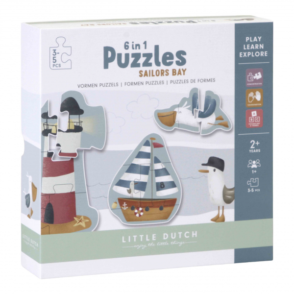 6 in 1 Puzzle Set Sailors Bay