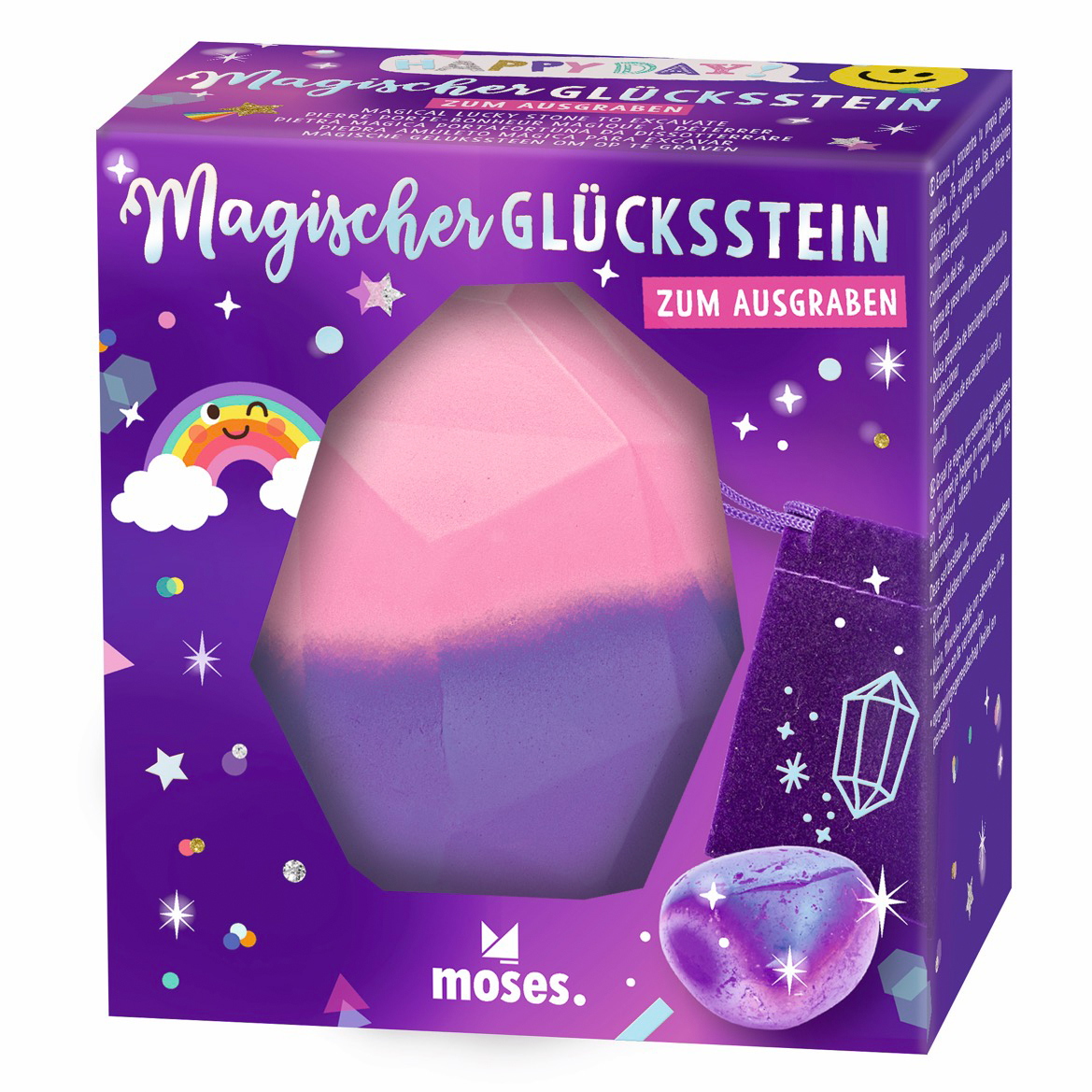 Magischer Glücksstein zum Ausgraben