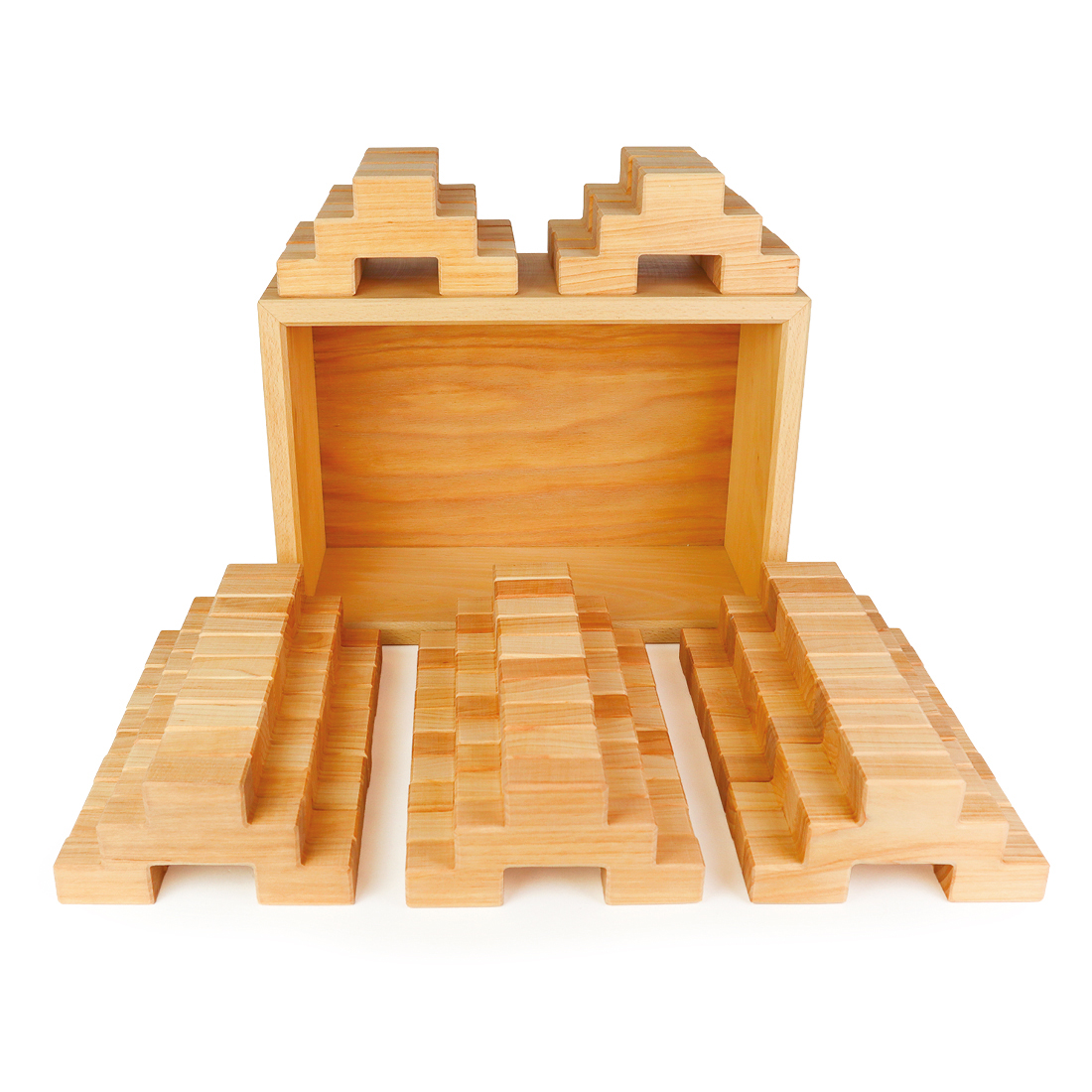 Treppenhölzer Natur Einzelstück