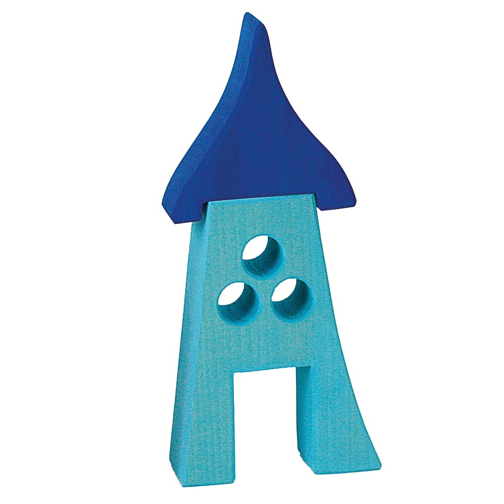 Buntes Haus Blau