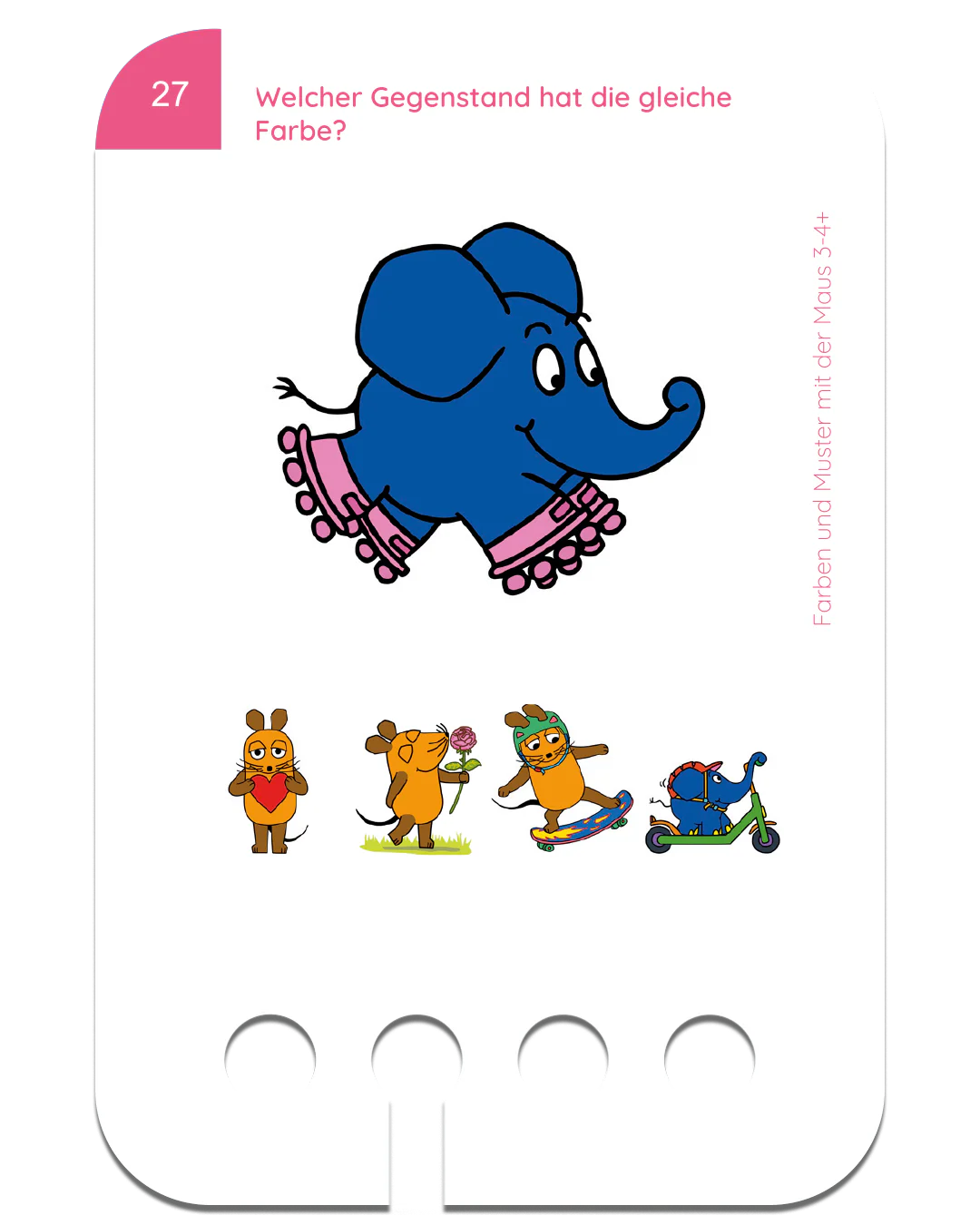 Lochkasten Kartensatz Farben und Muster mit der Maus 3-4