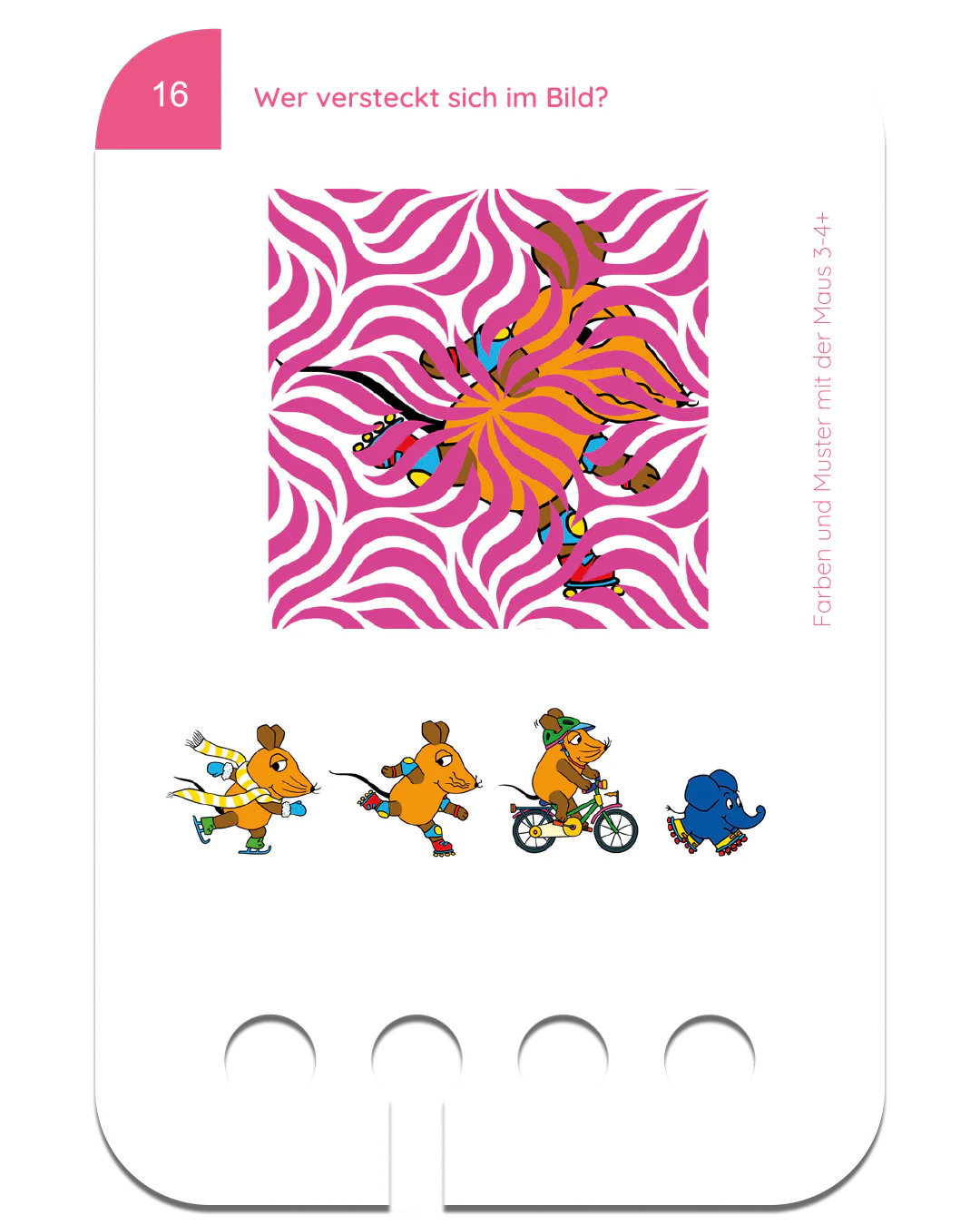Lochkasten Kartensatz Farben und Muster mit der Maus 3-4