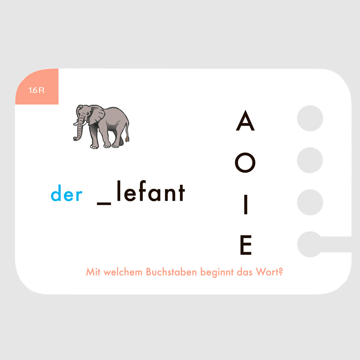 Lochkasten Kartensatz 6+ Finde den Anfangs- und Endbuchstaben Lochkasten Kartensatz 6+ Finde den Anfangs- und Endbuchstaben