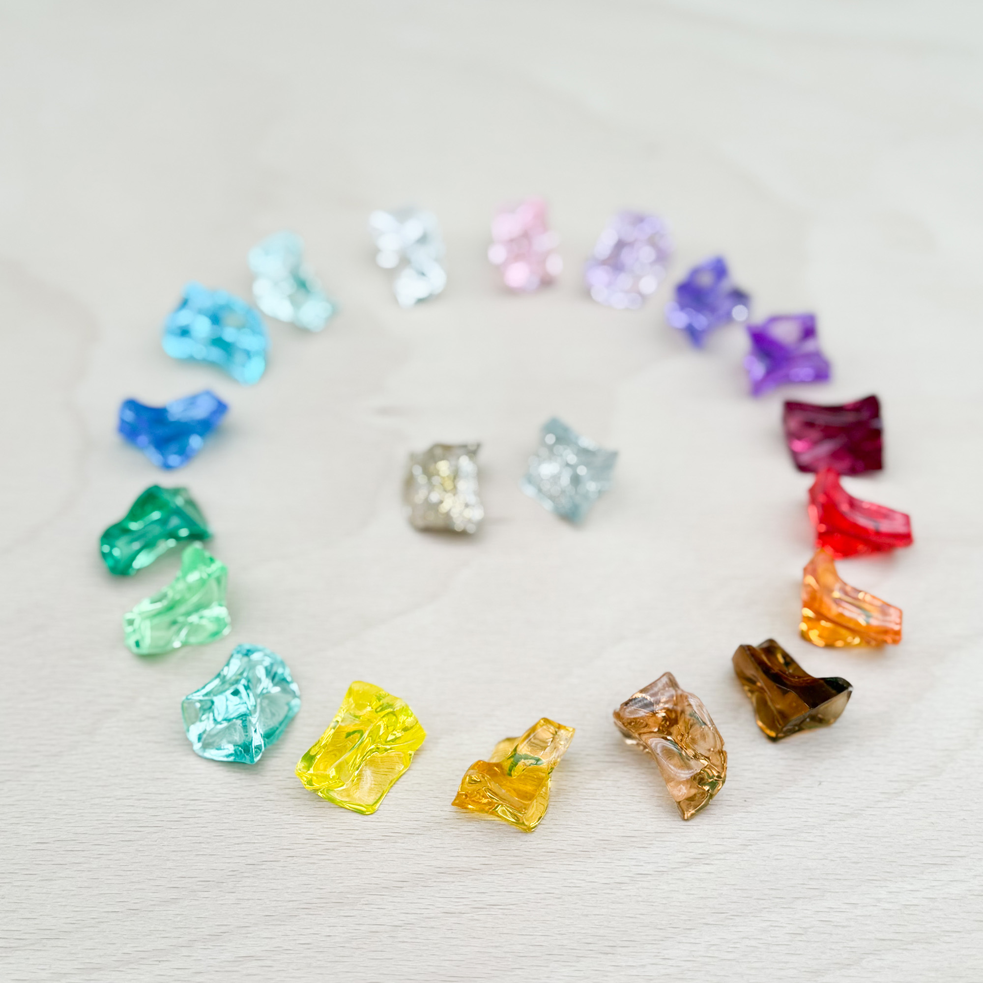 Legesteine 4 Elemente Feuer, Wasser, Erde, Luft 500tlg.