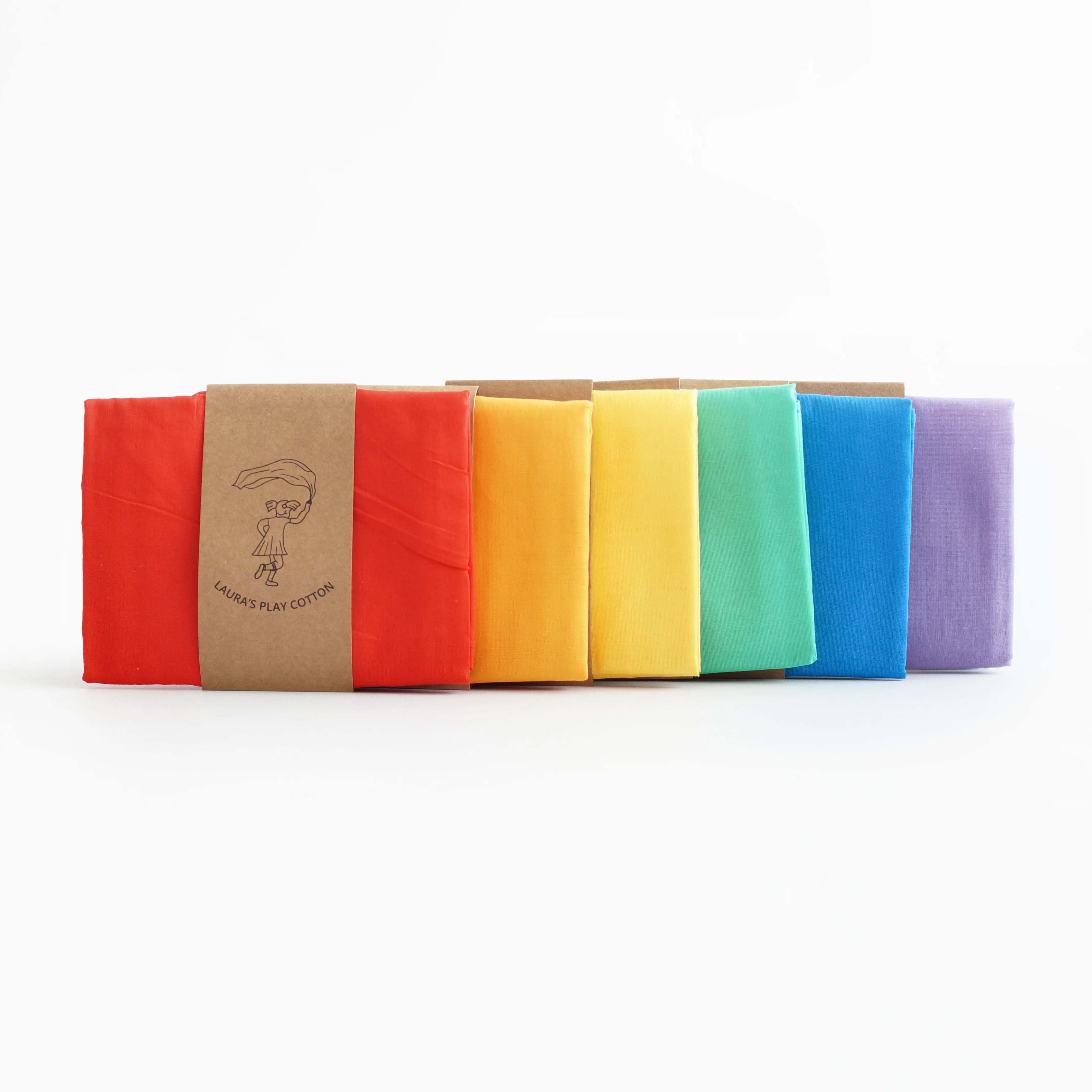 Spieltuch Set Rainbow Classic 50 x 50 cm