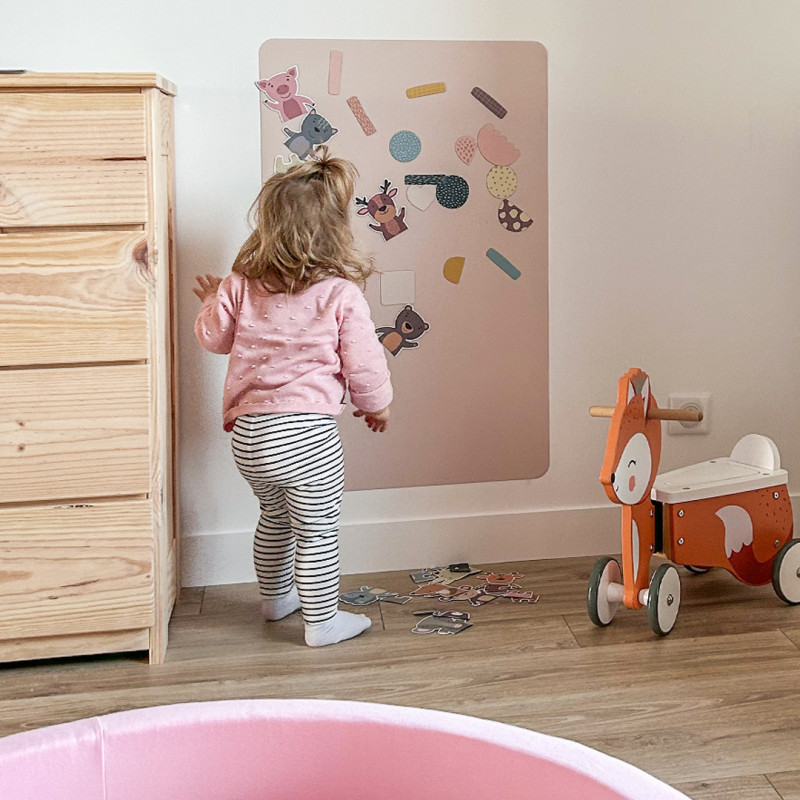 Magnetische Tafel Rosa/Beige Gr. M Magnetische Tafel Rosa/Beige Gr. M