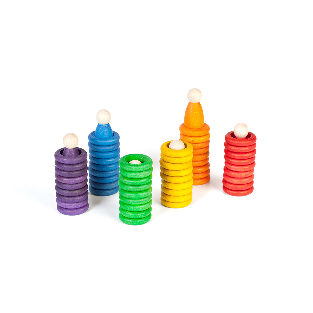 Holzspielzeug Set Nins, Rings and Coins Holzspielzeug Set Nins, Rings and Coins