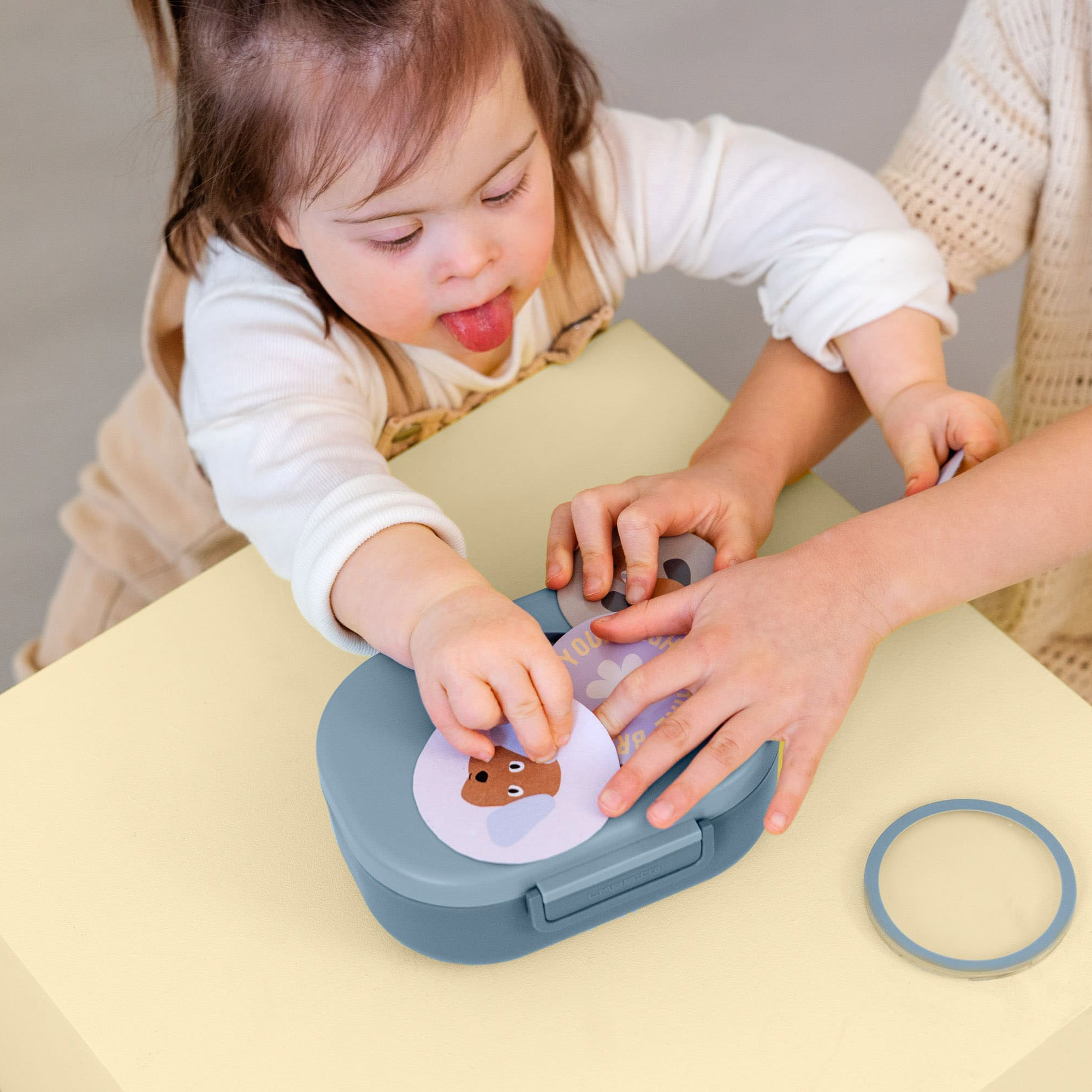 Brotdose Pattern Party Blau 