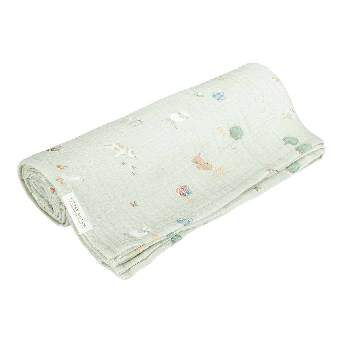 Mulltuch Swaddle Little Farm / Olive Mulltuch Swaddle Little Farm / Olive