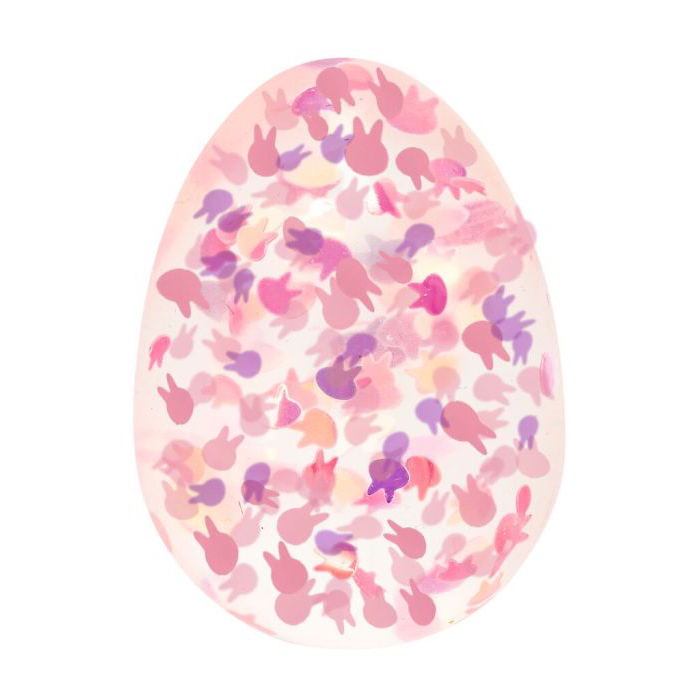 Glitzernder Eier-Flummi