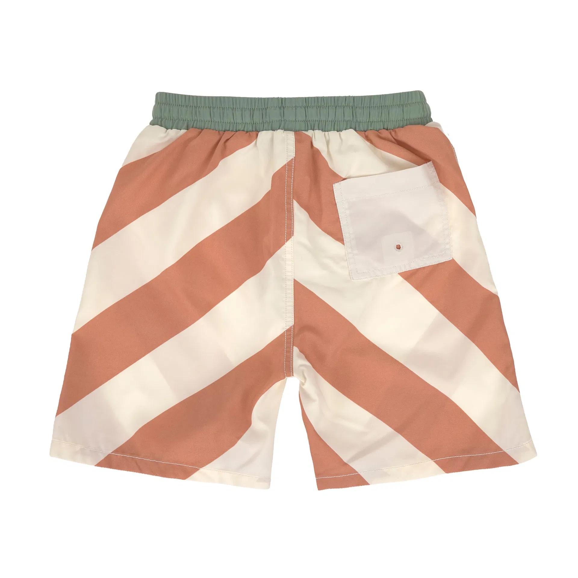 UV-Badehose Streifen Braun Weiß