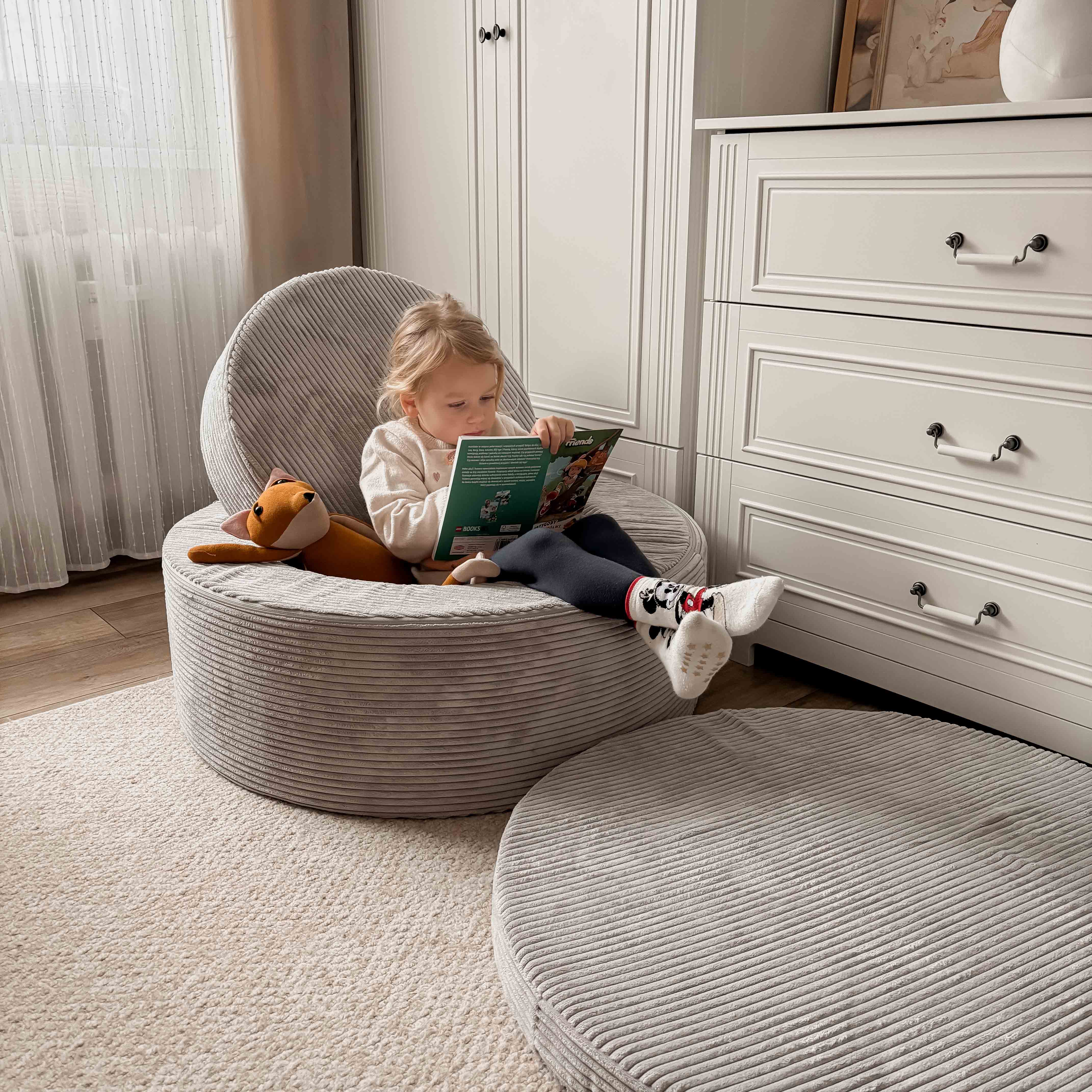 Donut Cord Koala Grau