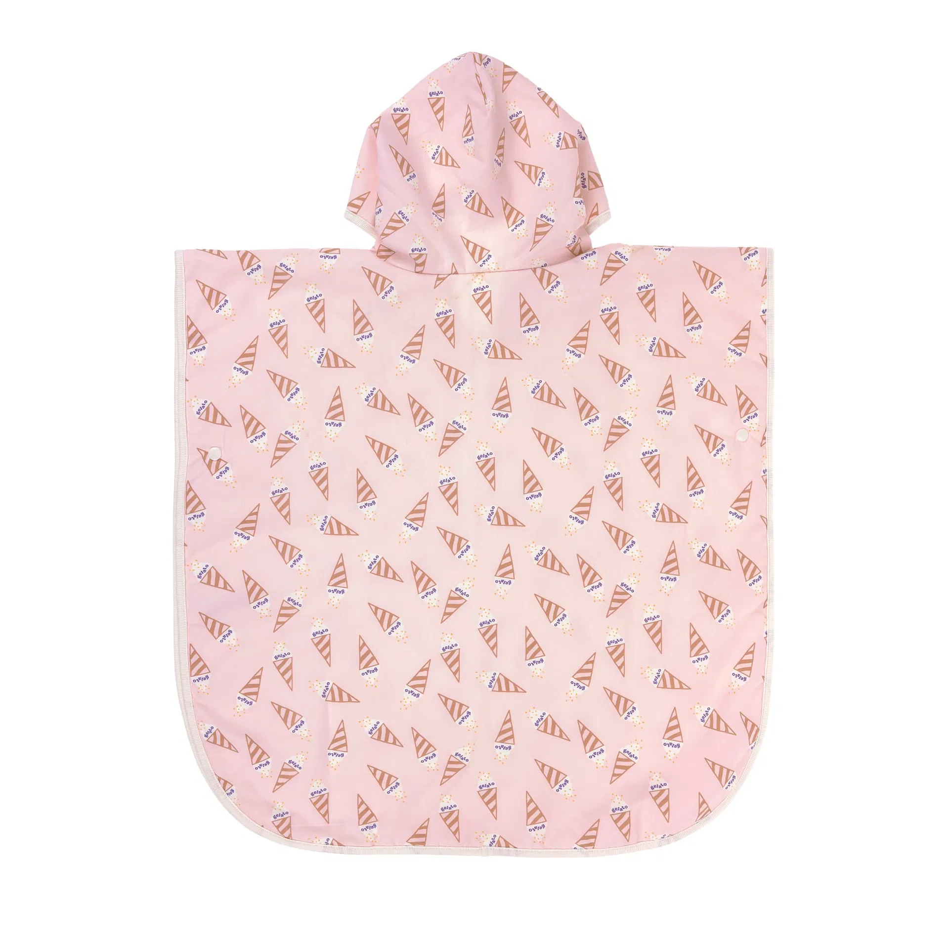 UV-Bade Poncho Eis Rosa