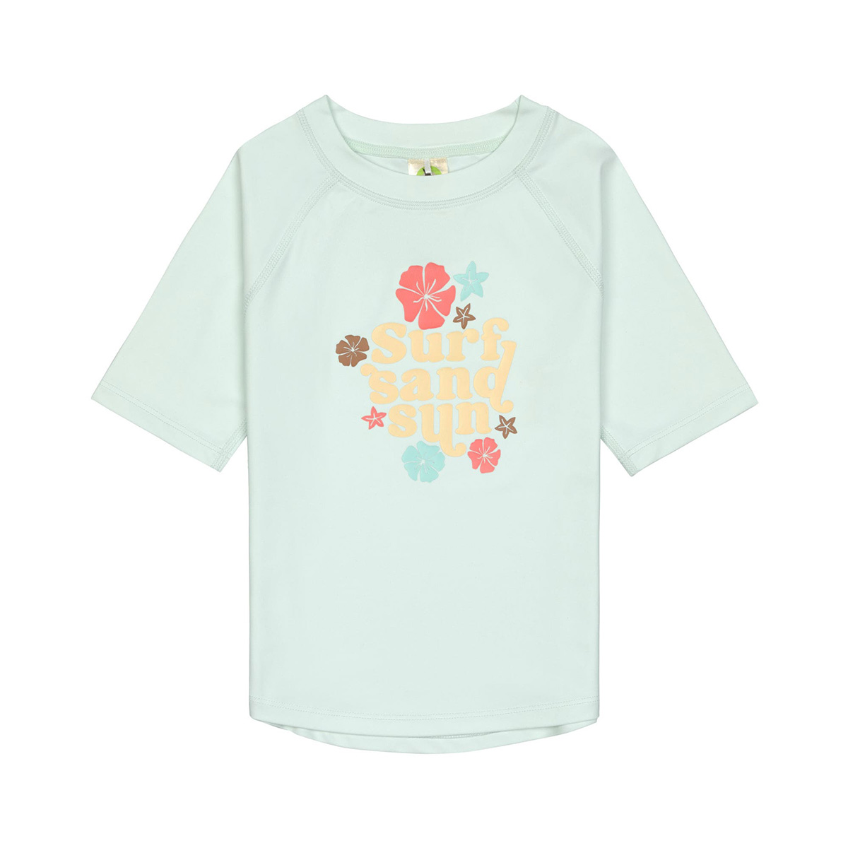 UV-Shirt kurzarm Flowers Sea Foam UV-Shirt kurzarm Flowers Sea Foam