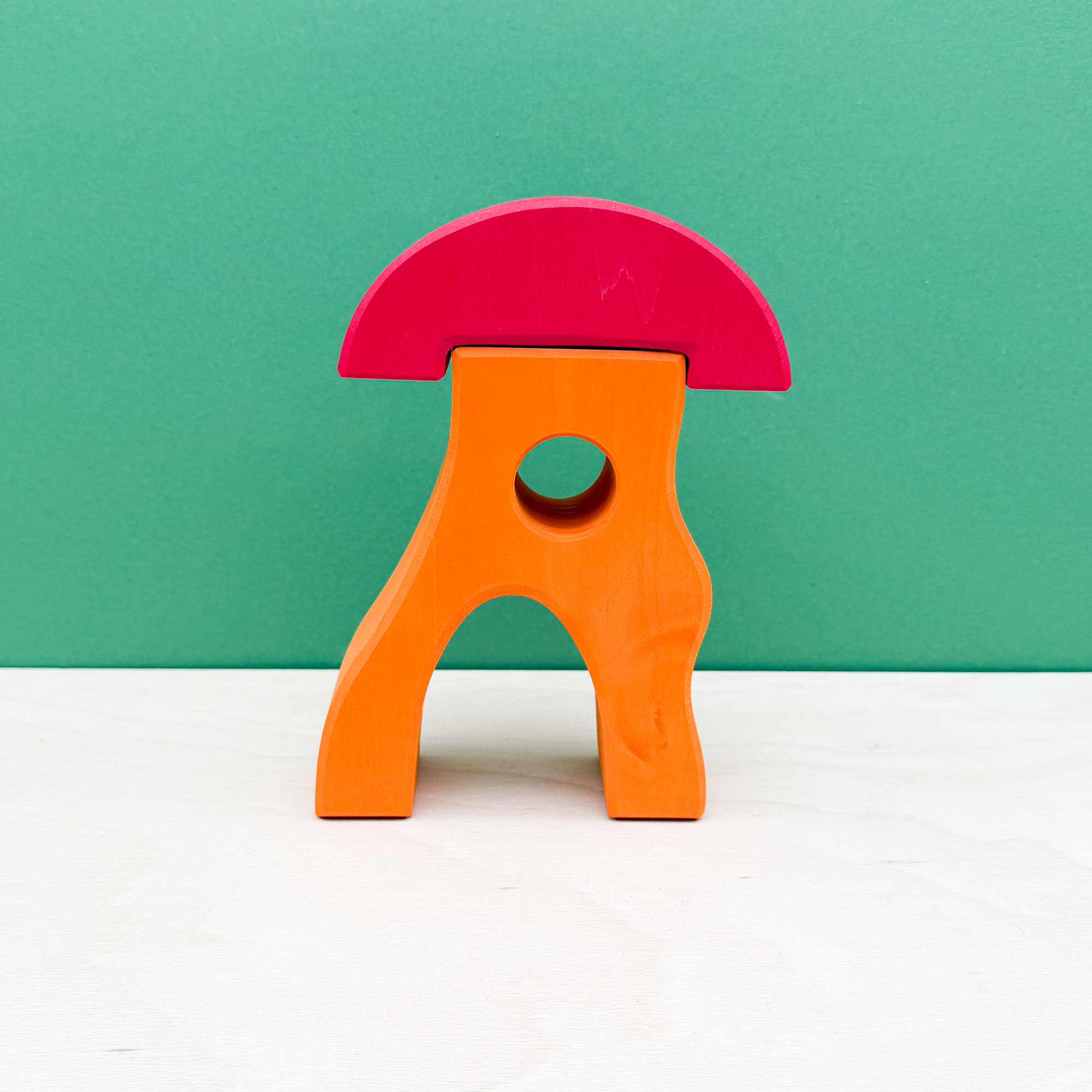 Buntes Zwergenhaus Orange