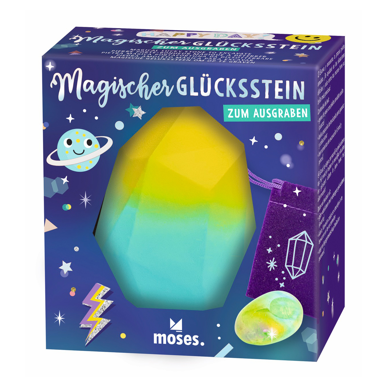 Magischer Glücksstein zum Ausgraben