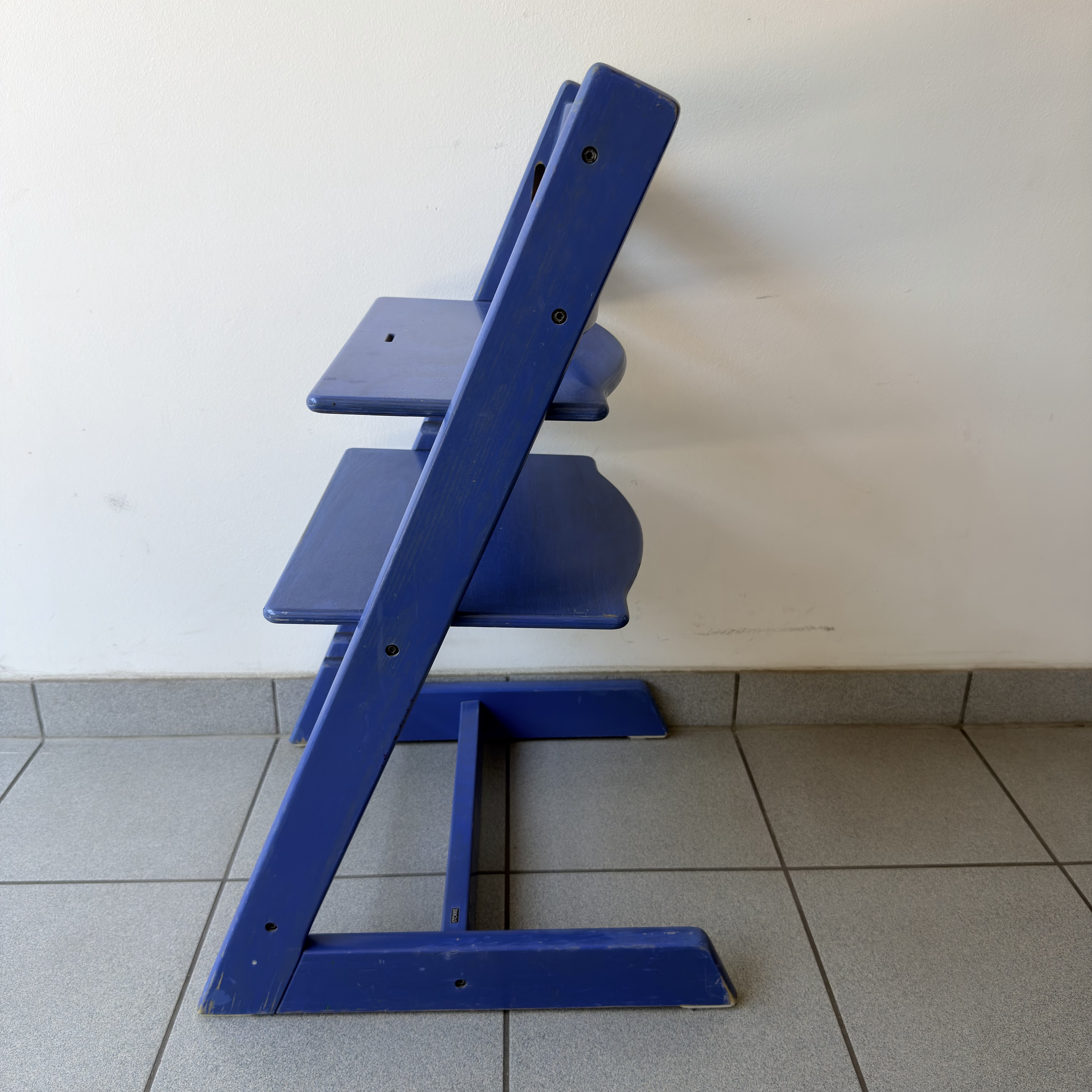Hochstuhl Mittelblau