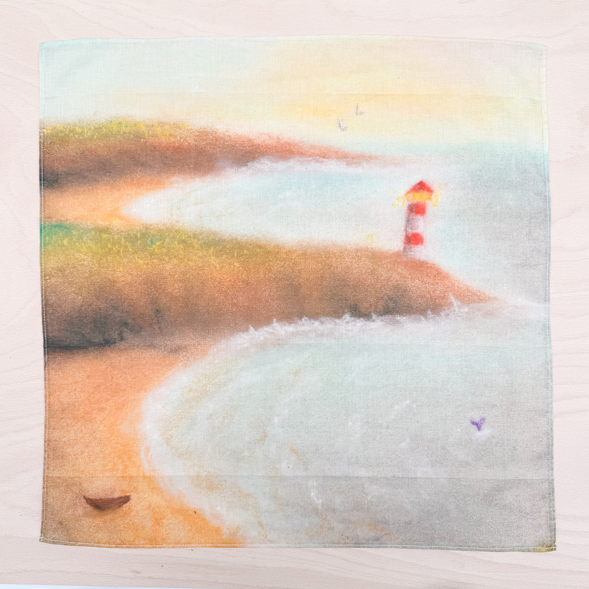 Spieltuch Strand 50 x 50 cm