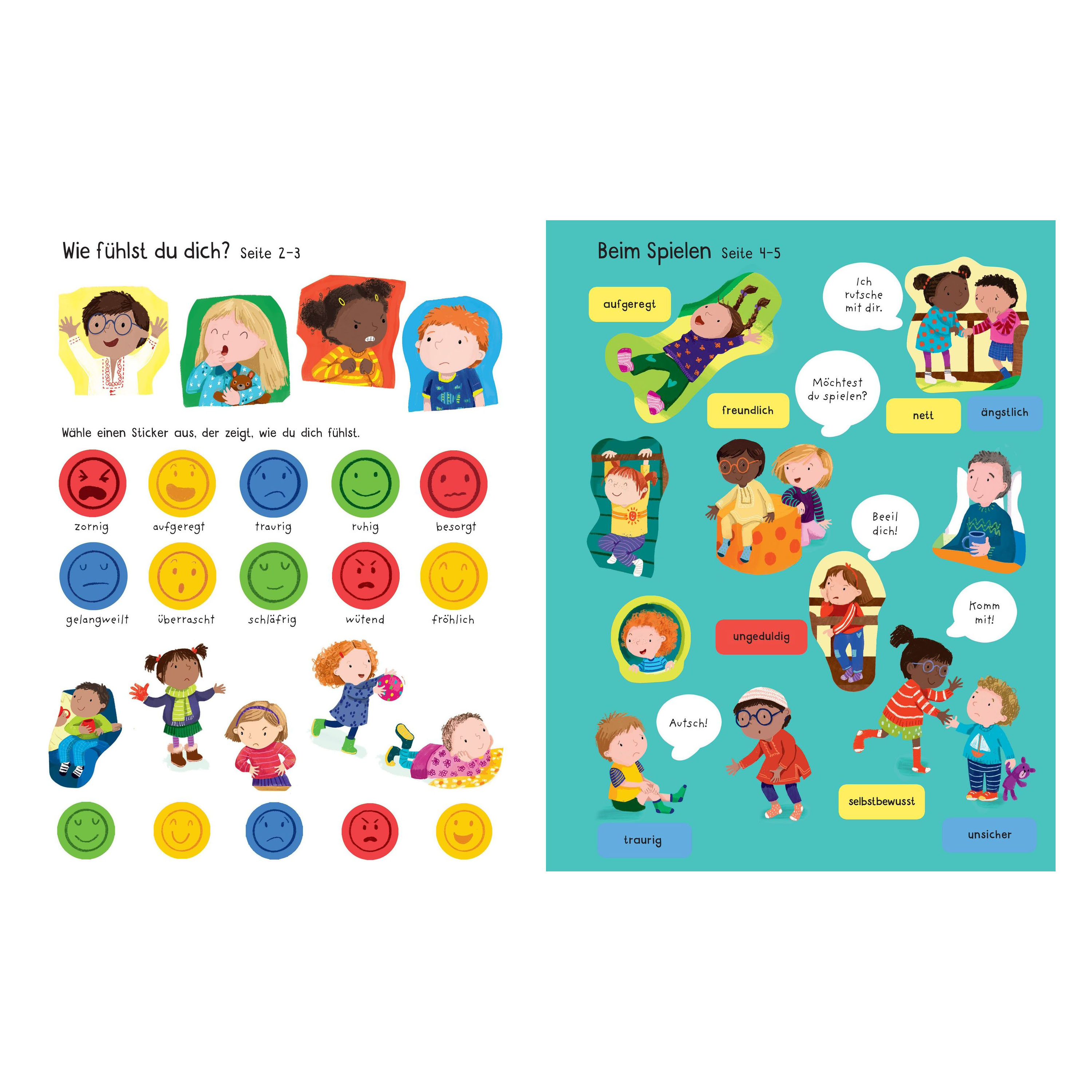 Mein erstes Stickerbuch: Gefühle