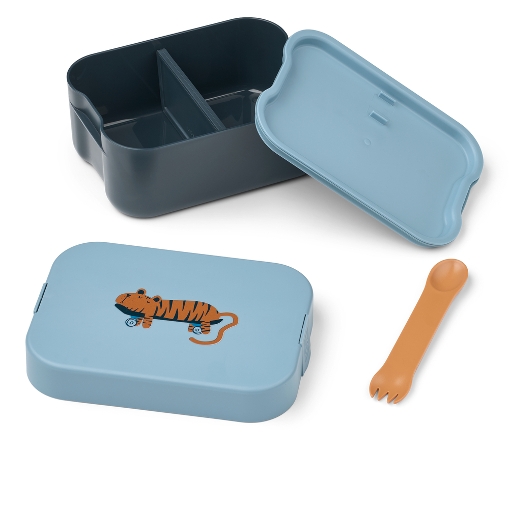 Lunchbox Kamil Tiger / Beach blue