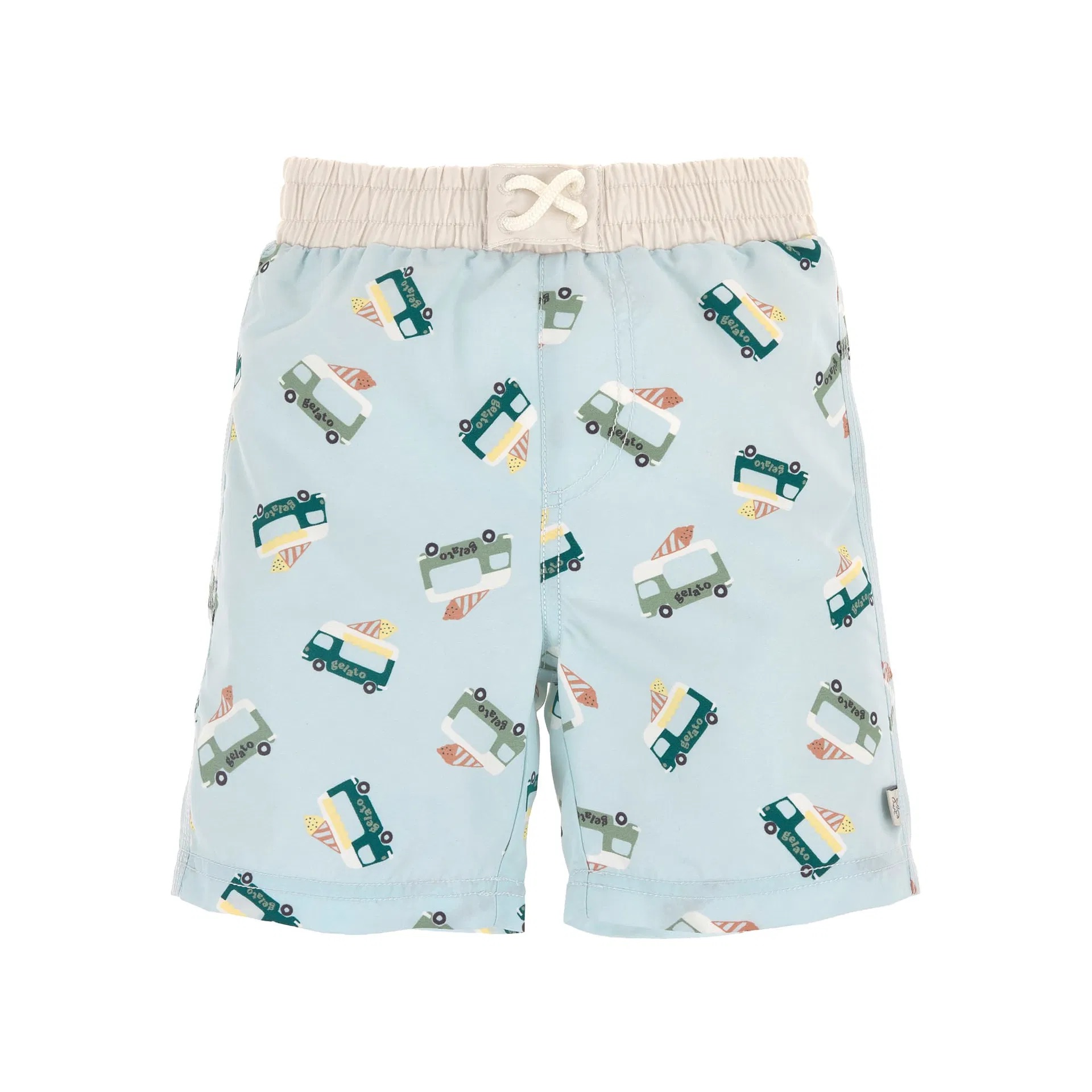 UV-Badehose (mit Windeleinsatz) Eiswagen Blau