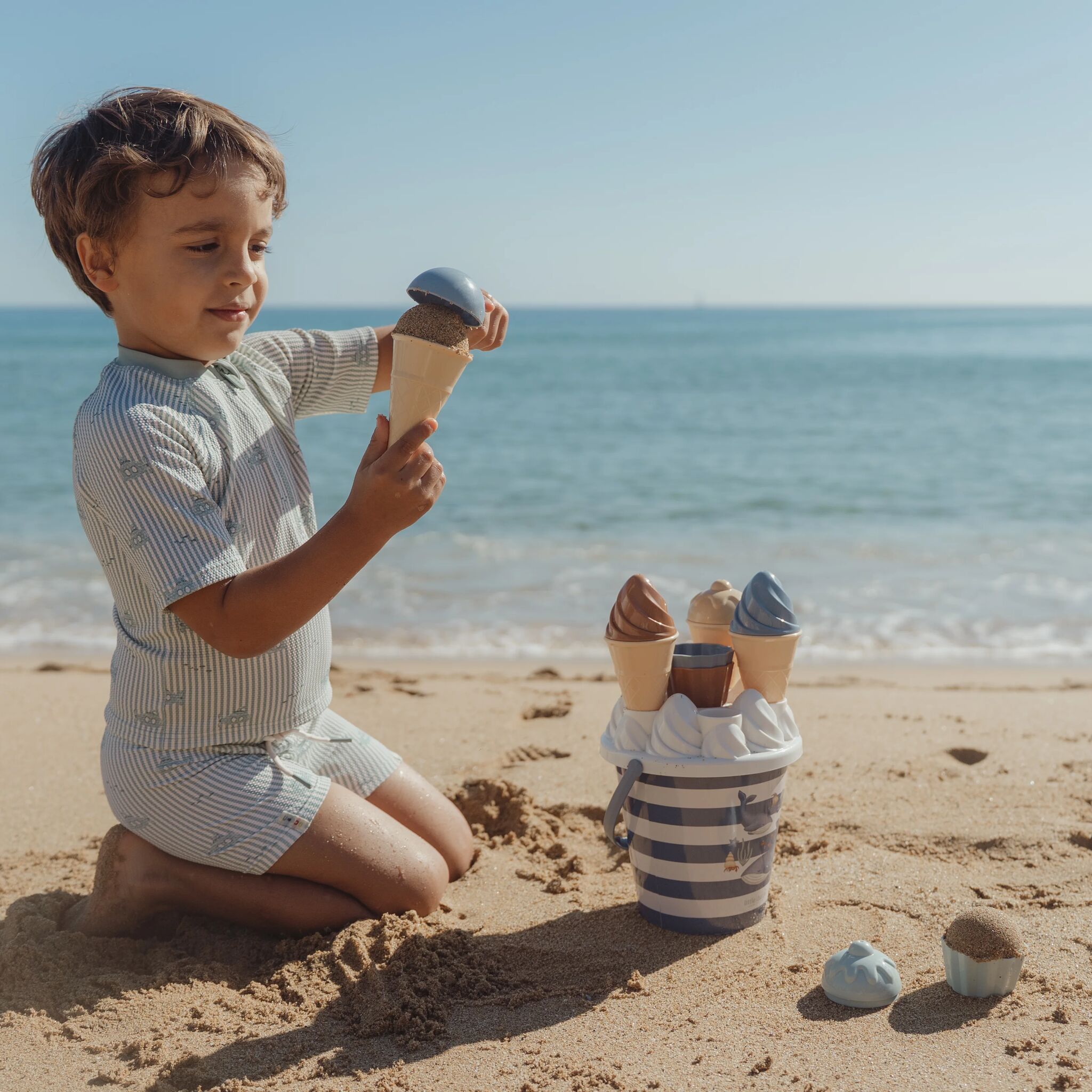 Eiscreme Eimer Set Ocean Dreams Blau