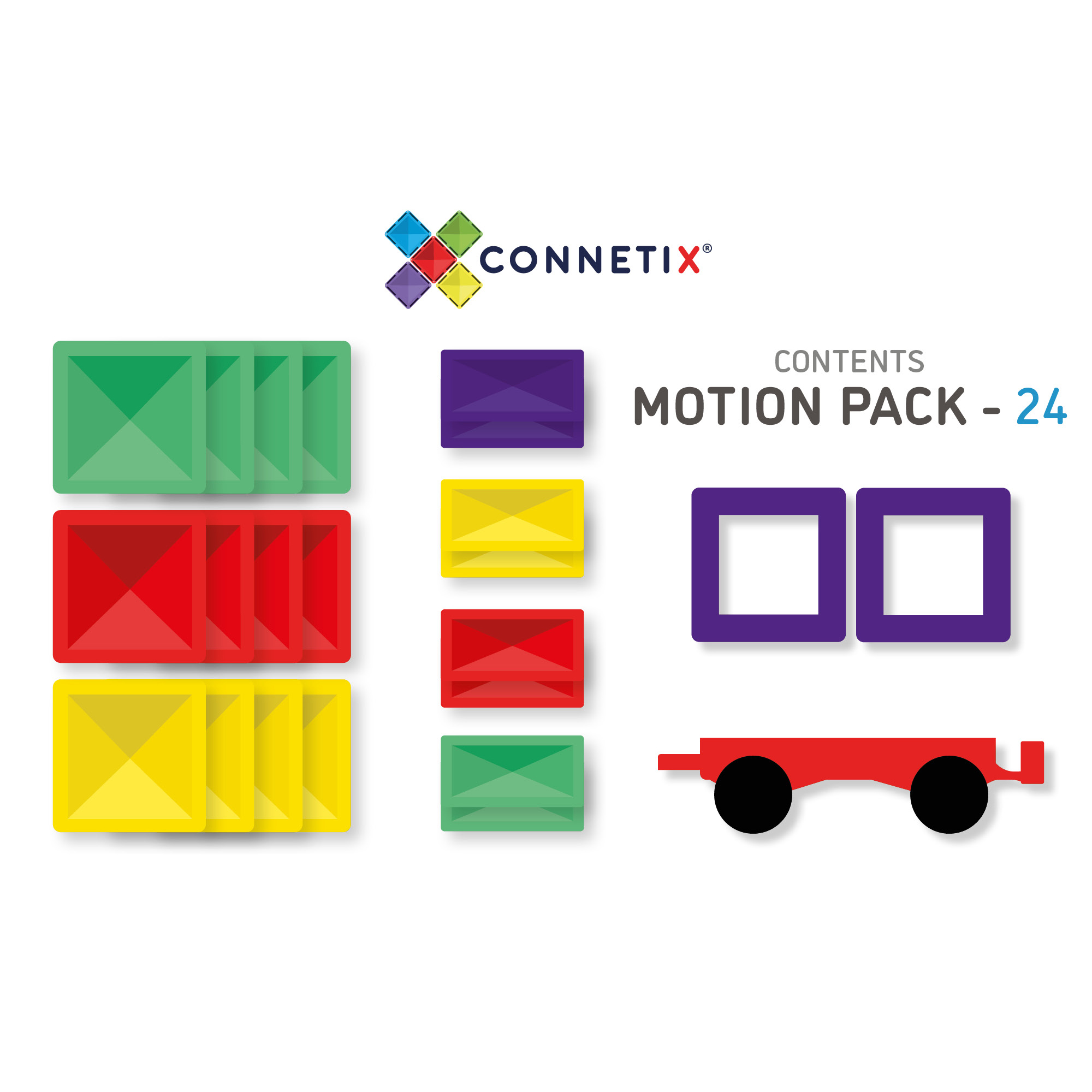 Magnetbausteine Rainbow Motion Pack 24tlg. Magnetbausteine Rainbow Motion Pack 24tlg.